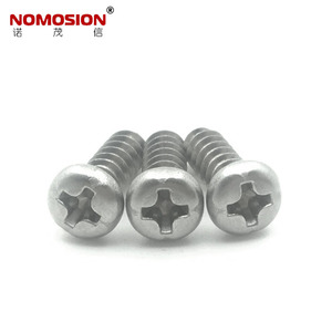 สกรูหัวจมสแตนเลส NOMOSION PB4*12 เกลียวหยาบ เมตริก สกรูเกลียวปล่อย - Product Image 1