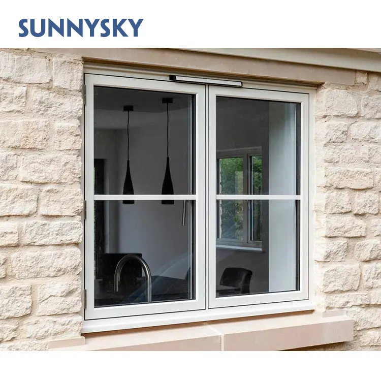 Usine Foshan Fenêtre coulissante en verre aluminium de conception simple/fenêtres à battant