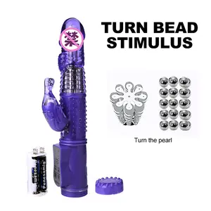 36 Speeds Rabbit Vibrator Dildo Vibrator For Woman Realistic Penis Rotating Beads Vibrator Sex Toys For Women Masturbation