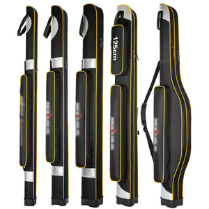 Borsa Impermeabile per Canne da Pesca a Doppio Strato da 1,25m, Organizzatore per Attrezzatura da Pesca in Oxford di Grande Capacità, Custodia Portatile con Supporto - Product Image 4