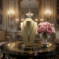 Collier personnalisé en acier inoxydable de qualité alimentaire avec mélange d'huiles essentielles et coton, pour l'aromathérapie et l'aide au sevrage tabagique