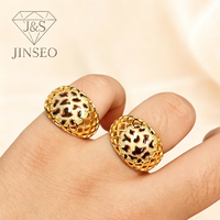 Bague à clipser motif léopard en argent sterling S925 plaqué or 18 carats, style Old Money, luxueuse et unisexe