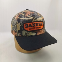 Topi 5 Panel Bordir Logo Berkualitas Tinggi Grosir, Kain Katun Camo Unisex Gorras Custom Flat Brim Sport Snapback Cap Hat