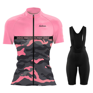 Ensemble de maillot de cyclisme pour femme, vêtements de cyclisme à séchage rapide pour femmes, <span class=keywords><strong>tenue</strong></span> de vélo de route, <span class=keywords><strong>tenue</strong></span> de VTT, short rembourré, vêtements de sport personnalisés - Product Image 2