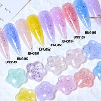 Gel de construction pour extensions d'ongles durables de 20 g avec effet pailleté, longue durée sous lampe UV