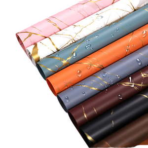 Papel Decorativo Floral de Doble Cara Reciclable Qibai, 20 Hojas, con Recubrimiento de Almidón, Diseño Brooke, Impermeable, Patrón de Mármol, Mate - Product Image 2