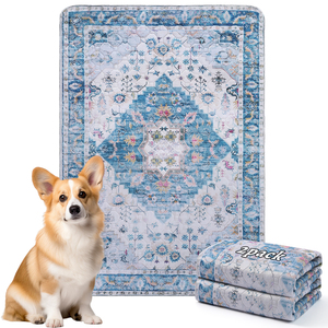 Lot de 2 tapis d'apprentissage réutilisables <span class=keywords><strong>et</strong></span> lavables pour <span class=keywords><strong>chiens</strong></span>, absorbants, antidérapants <span class=keywords><strong>et</strong></span> imperméables, pour <span class=keywords><strong>chiots</strong></span> <span class=keywords><strong>et</strong></span> <span class=keywords><strong>chiens</strong></span>, pour l'entraînement à la propreté <span class=keywords><strong>et</strong></span> la mise bas - Product Image 1
