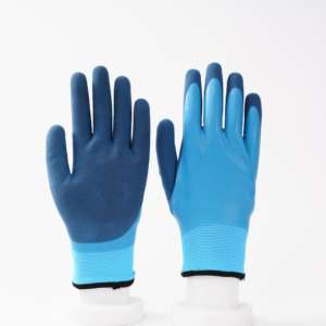 Düşük adedi su geçirmez sıcak kış eldiven inşaat için kauçuk eldiven lateks daldırma polar astar termal koruma eldiven buz kar - Product Image 2