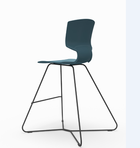 Silla de Reuniones con Base en X, Silla de Entrenamiento Educativo Escolar, Taburete de <span class=keywords><strong>Bar</strong></span> para Muebles de Oficina, Muebles de Negocios Integrados, Silla de <span class=keywords><strong>Bar</strong></span> - Product Image 2