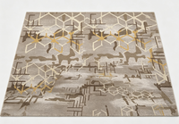 Moquette Jacquard Commerciale 4m en Nylon Ignifuge pour Intérieur, Idéale pour Banquets et Salles de Bal