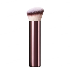 Pinceau de maquillage pour blush angulaire, manche en aluminium, poils en nylon, professionnel, pour contour, poudre, anticernes, OEM - Product Image 4