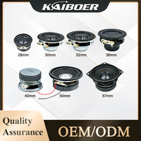 KBE KAIBOER KBE-40 40mm Magnet Luar 4ohm 2W IP67 Speaker Mini Portabel Nirkabel Logam Pasif Full-Range untuk Rumah Mendukung Apt-X