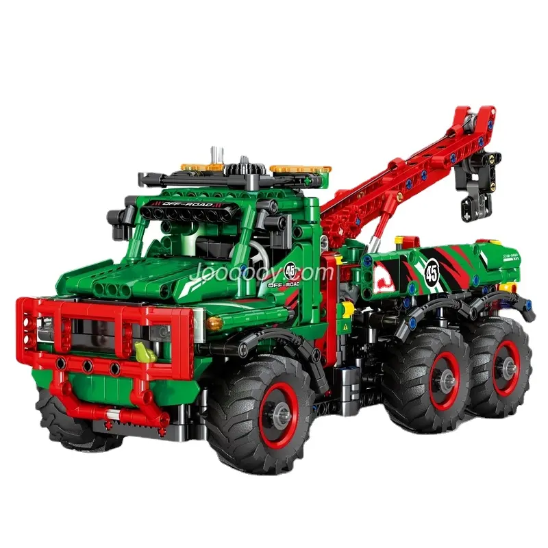 Sembo 720940 22022 City Creativity Technical 6x6 All Terrain Tow Truck Model Building Blocks Bricks Kids Toys
