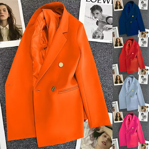 <span class=keywords><strong>Blazer</strong></span> Vert Bonbon Style Urbain pour Femme, Nouvelle Collection Printemps/Été 2026, Style Coréen, Approuvé par les Influenceuses, Élégant, à Bouton Unique - Product Image 2