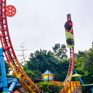 Produits de parc d'attractions Thrill, manèges UFO volants en forme de U, toboggan à double piste, jeux de plein air pour adultes dans un parc d'attractions - Product Image 2