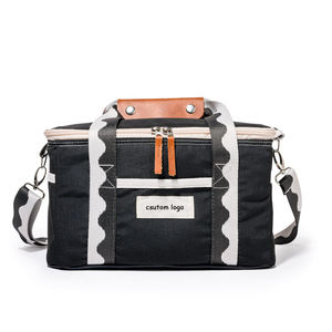 Personalisierter, rosafarbener, tragbarer Rucksack, weiche, recycelte, isolierte Kühlbox, Strandtasche mit Kühlfach für Camping und Picknick im Freien - Product Image 5