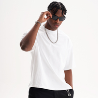 T-shirt Unisexe Oversize Décontracté de Haute Qualité, Coupe Courte, Anti-Plis, Col Rond, Vierge, Personnalisable, 260 Grammes, 100% Coton Tricoté Imprimé