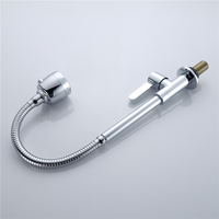 Nouveau design robinet de col de tuyau en acier Flexible d'eau froide avec 2 fonctions tête de pulvérisation robinet d'évier robinet de cuisine