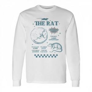 T-shirt à manches longues The Rat, design rétro de rongeur, motif animal <span class=keywords><strong>incompris</strong></span>, vêtement unisexe - Product Image 2