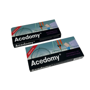 Đồ dùng học tập 12 pcs Math <span class=keywords><strong>Set</strong></span> sắt hộp la bàn thiết lập cụ trường toán học hình học thiết lập - Product Image 3