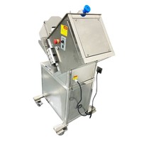 Trancheuse à viande commerciale entièrement automatique à épaisseur réglable pour poulet, bœuf et agneau, équipement de découpe pour cuisine d'hôtel