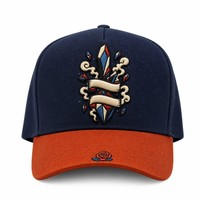 Cappellino da Baseball Personalizzato con Ricamo in Stile Old English, 5 Pannelli, Visiera Curva, Stile Dad Hat, Streetwear West Coast, Vendita all'Ingrosso, Basso MOQ