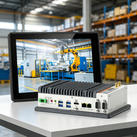 PC Industriale da 8 Pollici con Schermo Touch, Montaggio a Parete, Computer Integrato All-in-One