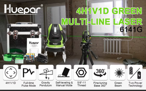 <span class=keywords><strong>HUEPAR</strong></span> Láser <span class=keywords><strong>autonivelante</strong></span> 6141G 5 <span class=keywords><strong>Nivel</strong></span> láser de haz verde multilínea - Product Image 5