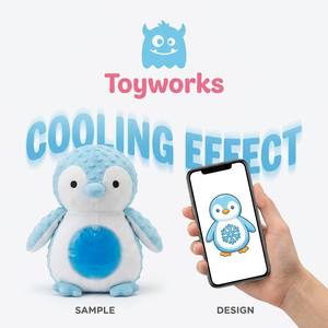 Peluche de Pingüino con Efecto Refrigerante Personalizado, Almohadilla de Gel Frío en el Interior, Alivio del <span class=keywords><strong>Calor</strong></span>, Descanso de Verano, Juguete de Mascota Personalizado con Marca - Product Image 1