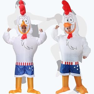 <span class=keywords><strong>Costume</strong></span> di <span class=keywords><strong>pollo</strong></span> adulto gonfiabile in <span class=keywords><strong>Costume</strong></span> <span class=keywords><strong>da</strong></span> corsa su Blow up vestito di gallo divertente <span class=keywords><strong>Costume</strong></span> di Halloween per gli uomini delle donne partito Cosplay - Product Image 1