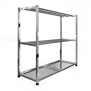 Nấm nhà máy phát triển đa lớp có thể điều chỉnh thép không gỉ lưu trữ Xe đẩy giá kệ xe đẩy giỏ hàng - Product Image 5