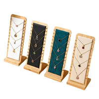 Vente Flash Support d'Exposition Amovible en Bois de Bambou pour Bijoux, Présentoir de Colliers et Chaînes, Conteneur de Bijoux Premium