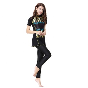 Cheap Price Factory Wholesale Short Sleeve Muslim Swimwear <strong>Islamic</strong> <strong>Swimsuits</strong> Women - Product Image 6