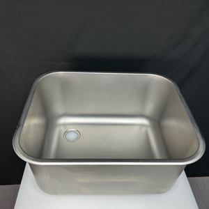 Fregadero de cocina bajo encimera cuadrado hecho a mano de acero inoxidable comercial VICTORY KITCHEN para suministros de Hotel y restaurante - Product Image 5