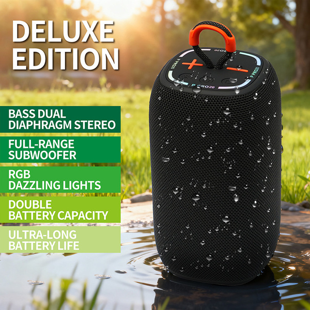Pro18 Portable Wireless Speaker Subwoofer Bass 10w Dj Outdoor Sports Waterproof Music Player Speaker