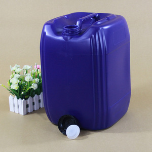 ถังพลาสติก HDPE 25 ลิตร เกรดอาหาร รูปทรงสี่เหลี่ยมผืนผ้า สำหรับอุตสาหกรรม สามารถวางซ้อนกันได้ พร้อมพวยกา สำหรับบรรจุภัณฑ์ทั่วไป - Product Image 1