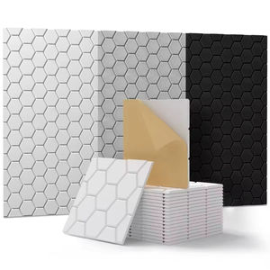 Paneles Acústicos Autoadhesivos Ecológicos de Poliéster AUSLET, Gran Absorción de Sonido de Alta Frecuencia, en Stock, Buen <span class=keywords><strong>Precio</strong></span> - Product Image 2