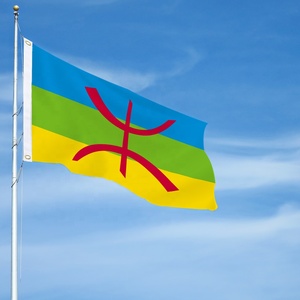 Bandera Amazigh personalizada impresa de 3x5 pies, herencia del norte de África, con ojales de latón, proveedor mayorista - Product Image 3