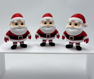 Père Noël articulé imprimé en 3D, figurine décorative <span class=keywords><strong>de</strong></span> Noël blanche - Product Image 5