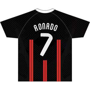 Maillot <span class=keywords><strong>de</strong></span> football 100 % polyester en gros, modèles <span class=keywords><strong>Zidane</strong></span>, Ronaldo, Neymar, personnalisation OEM, découpe automatisée pour l'été, club exclusif - Product Image 3