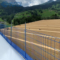 Barrière de protection des bords pour la sécurité sur les chantiers de construction, clôture de protection contre les chutes en acier traité thermiquement, design écologique