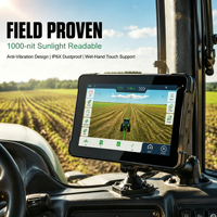 Nouvelle tablette robuste Android 4G pour véhicule de 10,1 pouces, 1000 nits, lisible en plein soleil, étanche IP67, GNSS de précision RTK, CANBus, agriculture