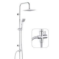 Excellent prix colonne de douche de luxe extérieure avec chauffage