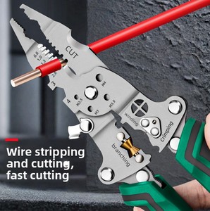 <span class=keywords><strong>Pince</strong></span> à dénuder multifonctionnelle pour électricien, testeur de tension à bec effilé, tire-fil et <span class=keywords><strong>coupe</strong></span>-fil pour usage domestique et bricolage - Product Image 6