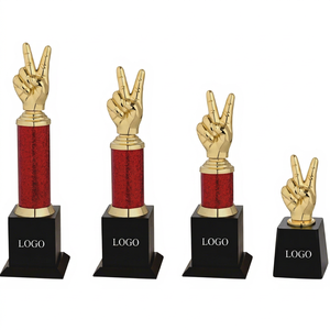 Trofeo metálico robusto con artesanía superior y acabado elegante para impresiones duraderas, trofeos corporativos. - Product Image 1