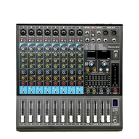 Console de mixage audio professionnelle GAX-GL8 8 canaux, contrôleur de karaoké DJ/console de mixage audio avec USB