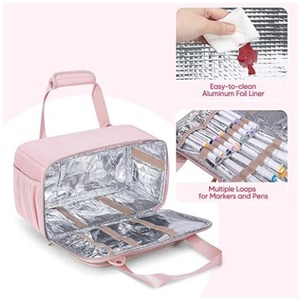 Bolsa Organizadora de Marcadores 2 en 1 al por Mayor con 60/120 Compartimentos para Lápices, Logotipo Personalizado, para Regalo Escolar - Product Image 4