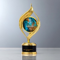 Trophée personnalisé en cristal pour équipe championne, en métal cuivré, motif pentagramme, pour réunions annuelles, événements, compétitions de billard, et plaques de récompense en verre