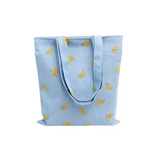 Wholesale women Banana Literary Canvas Bag with Broken Cotton and Hemp Bag Single Shoulder Bag