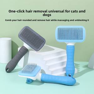 Cepillo Autolimpiante para Aseo de Perros, Cachorros, Conejos y Gatos, Peine de Plástico para Eliminar Pelo Suelto, Venta al por Mayor y Dropshipping - Product Image 2